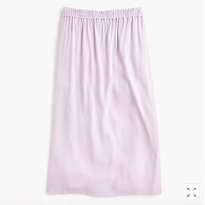 Universal Standard x J.Crew Cupro midi skirt